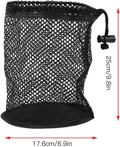 Ball Mesh Bag, Lightweight Nylon Mesh Drawstring Drawstring Pouch Balls Holder Storage Collector(50 Balls Collector) Mesh