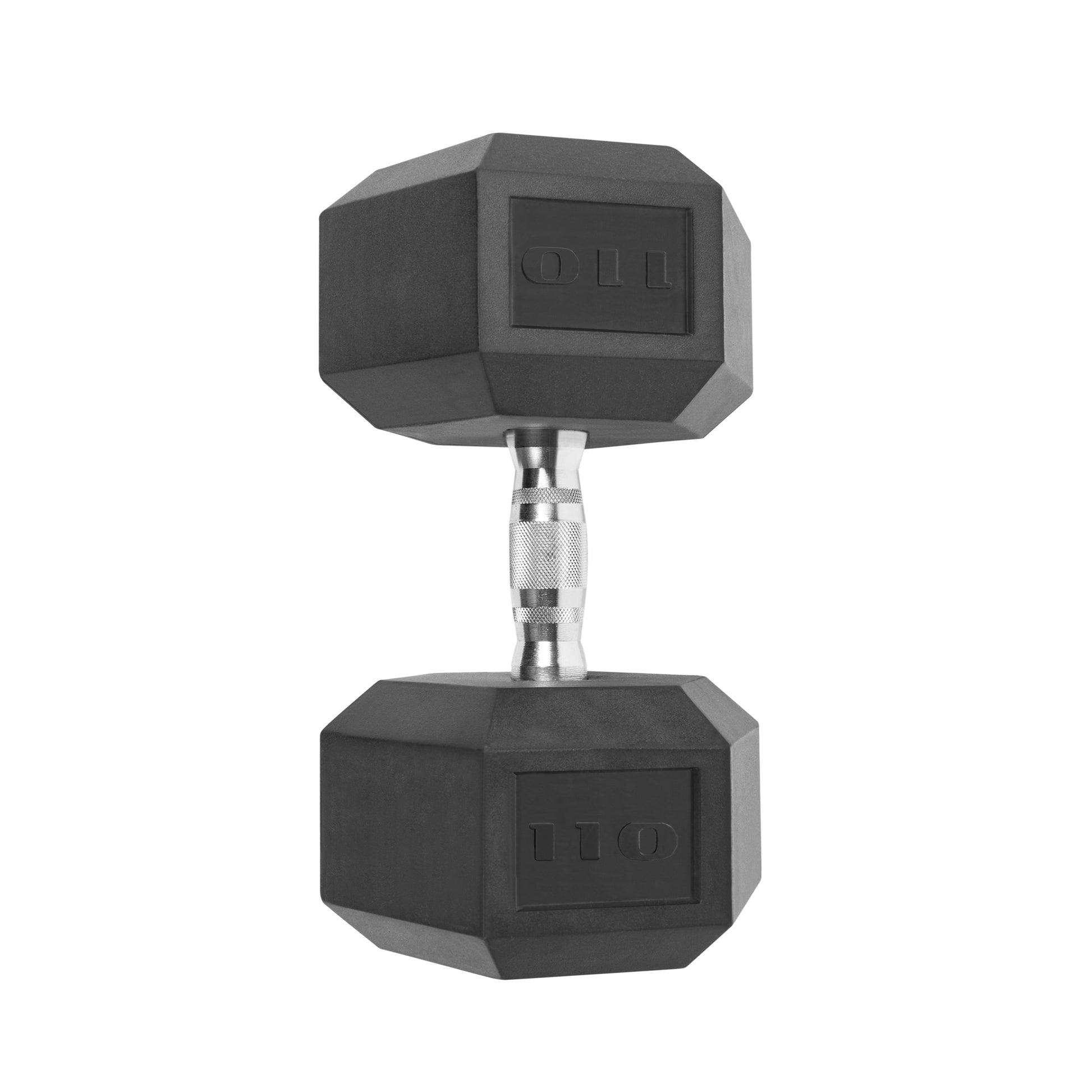 Barbell, 110Lb Coated Hex Dumbbell, Single