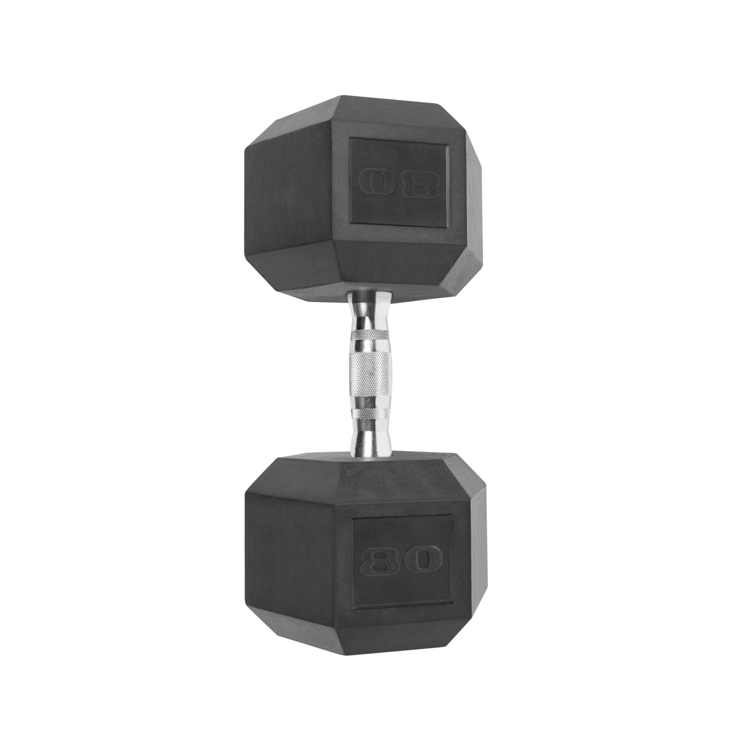 Barbell, 80Lb Coated Hex Dumbbell, Single