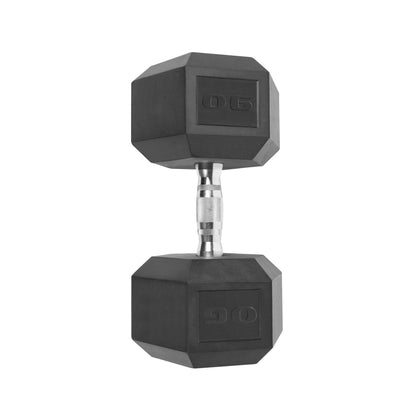 Barbell, 90Lb Coated Hex Dumbbell, Single