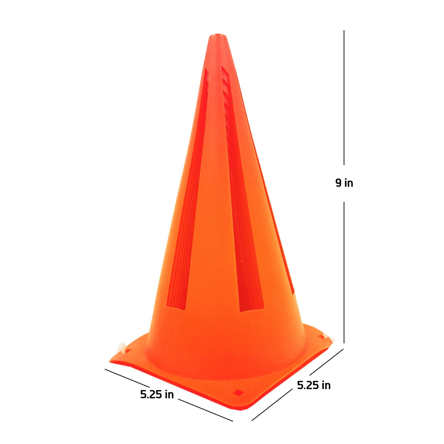 9" Orange Field Cones (10 Pack)