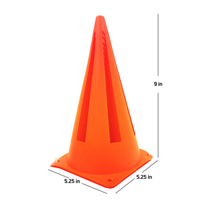 9" Orange Field Cones (10 Pack)